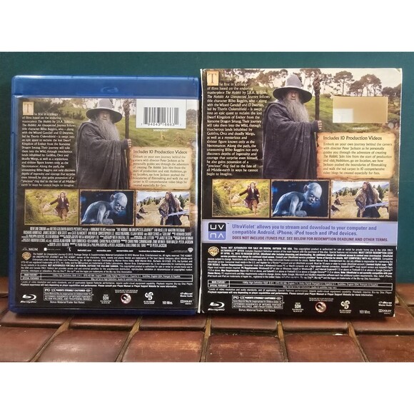 The Hobbit An Unexpected Journey 3 Disc Set Blu-ray & DVD Special Features - Picture 2 of 4